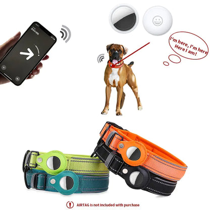 Pet Tracking Collar with Compartment for Air Tag