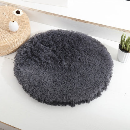 Round Plush Dog Bed