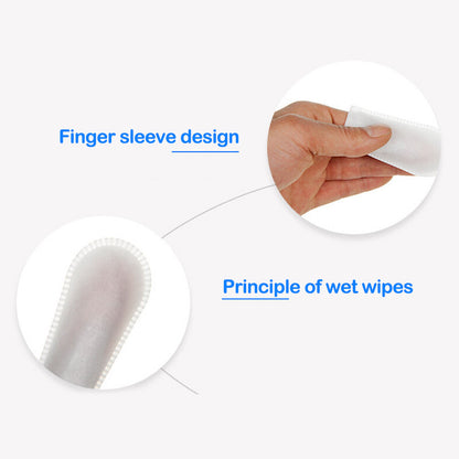 Finger-Worn Pet Wipes